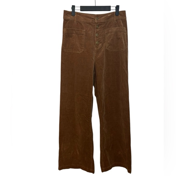SO Brown Corduroy High Rise Flare Pants - Picture 1 of 5